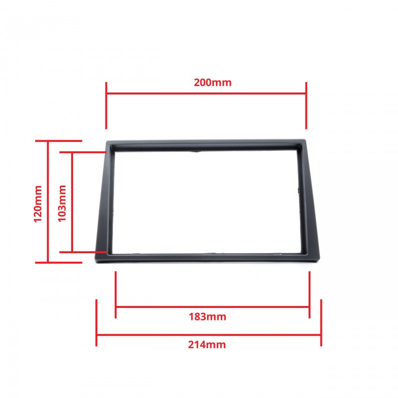 Rámeček autorádia (2DIN) OPEL Corsa C (2000-2006)