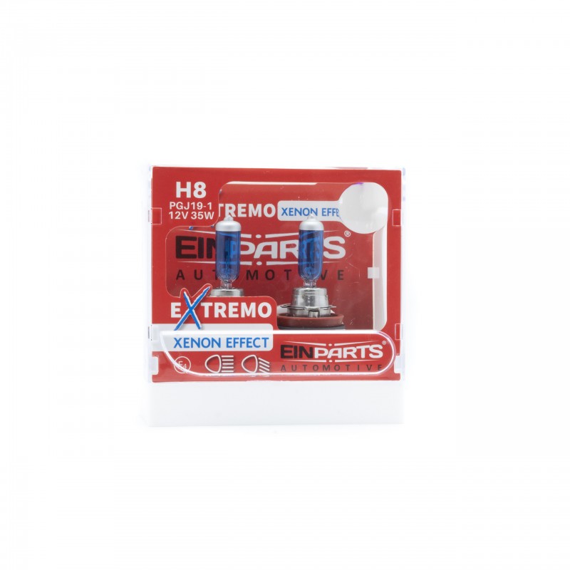 H8 Halogenové žárovky EXTREMO 100% xenon effect