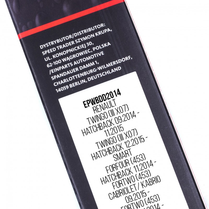 Přední stěrače SMART Forfour II 453 (2014-2019)