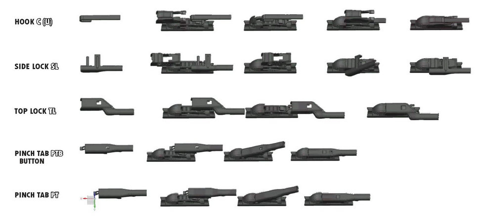 Přední stěrače PEUGEOT Partner I (1997-2010)