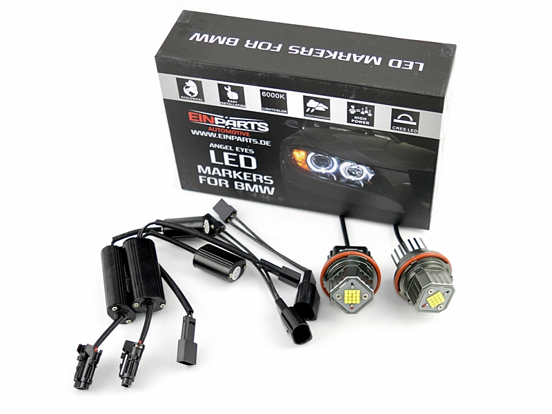 LED Markery 2 x 80W (CREE) do kroužků BMW 5 E39 FL (2000-2003) (B)