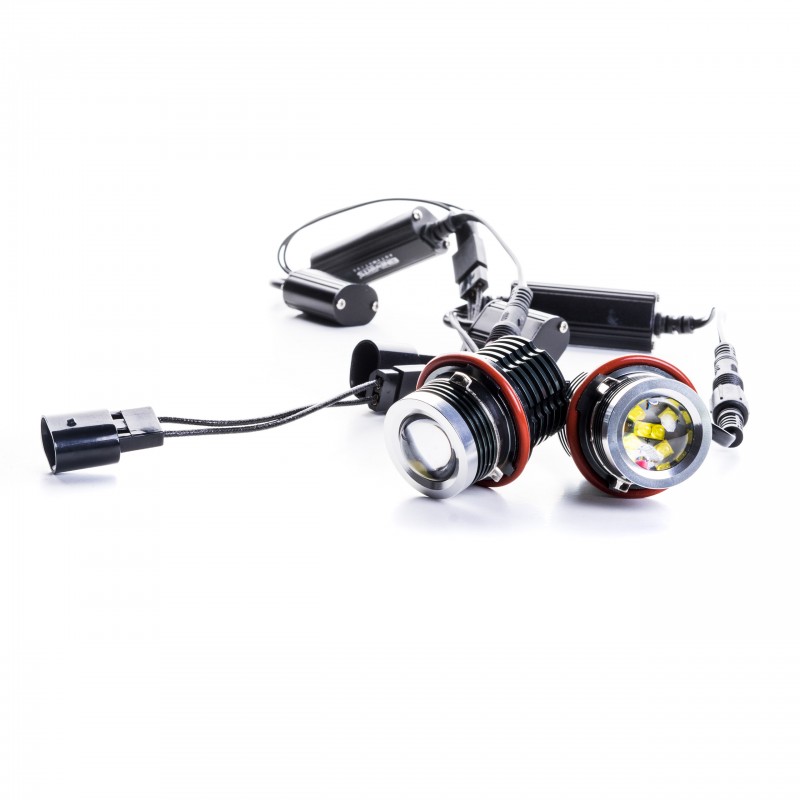 LED Markery 2 x 80W (CREE - čočka) do kroužků BMW 5 E60/E61 (2003-03/2007)