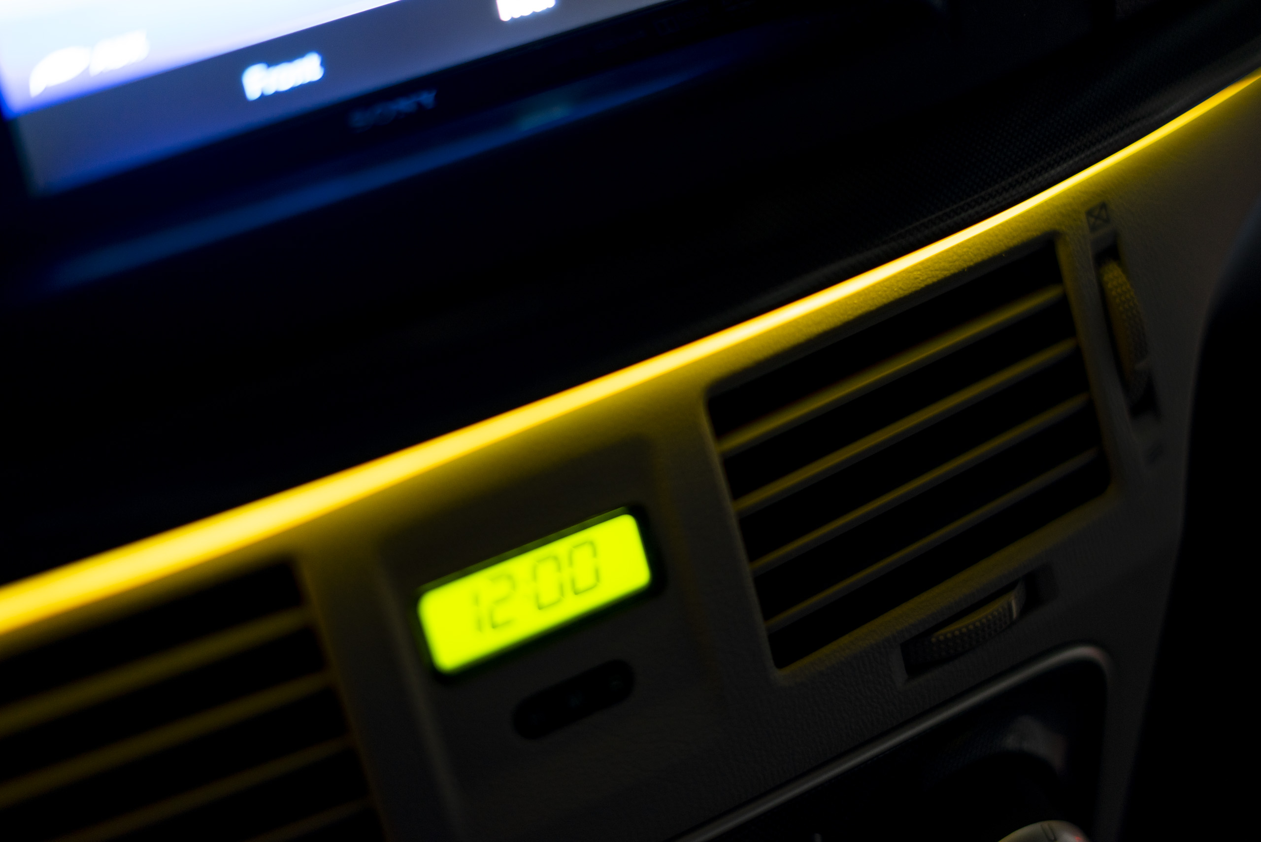 LED světlovodný pásek 5m (modrý)