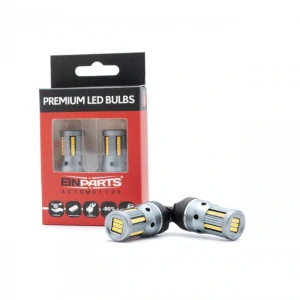 EPL282 LED žárovky W21W (66 x SMD 2016) oranžová CANBUS