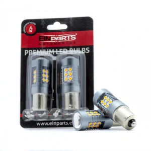 EPL291 LED žárovky PY21W (24 x SMD 3030) oranžová CANBUS