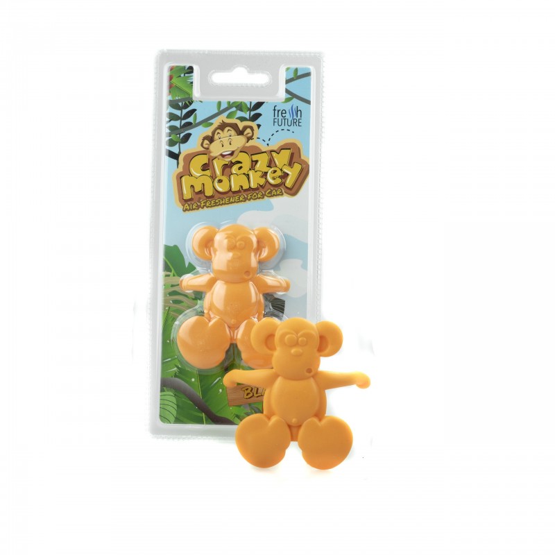 Osvěžovač vzduchu do auta - Crazy Monkey (černá)