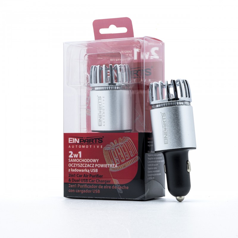 Čistička Vzduchu do Auta s USB Nabíječkou (S)