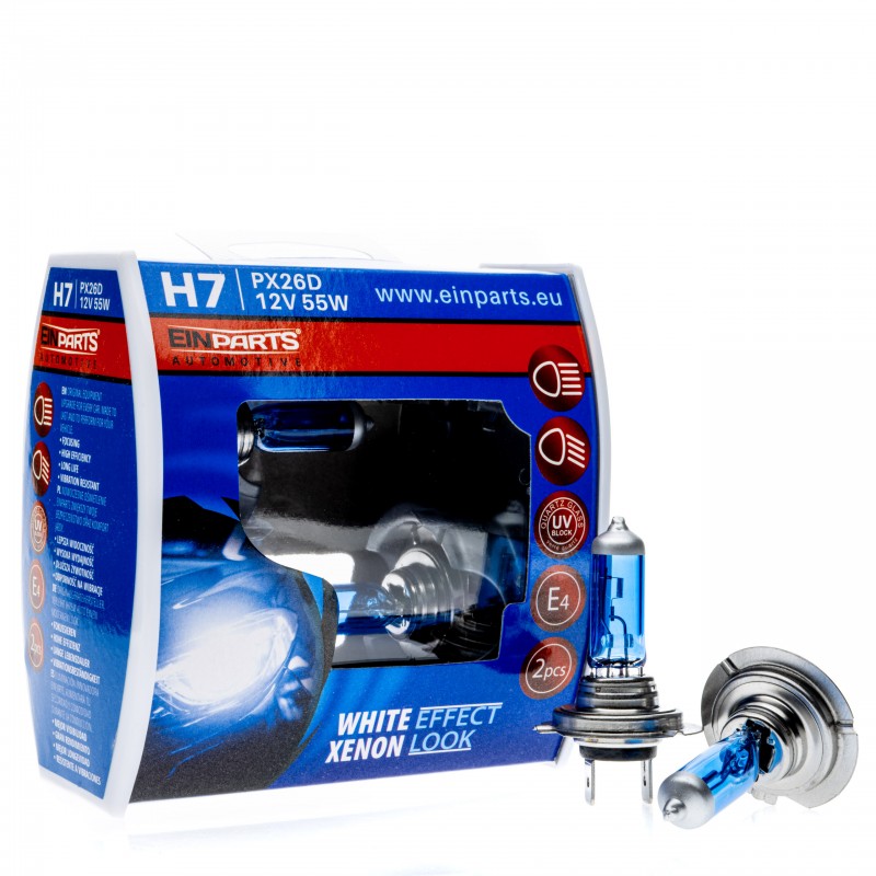 H7 Halogenové žárovky "White Effect Xenon Look"