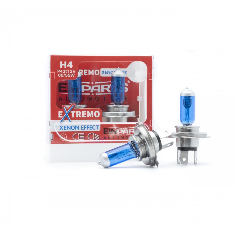 H4 Halogenové žárovky EXTREMO 100% xenon effect