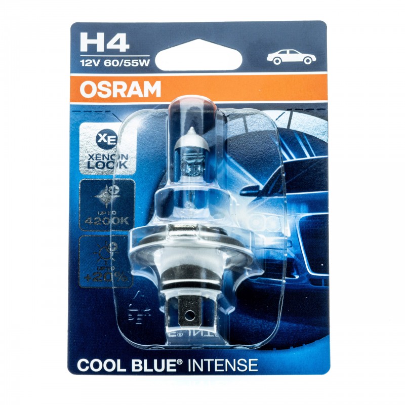 H4 Halogenová žárovka 55/60W (OSRAM Cool Blue Intense) 4200K