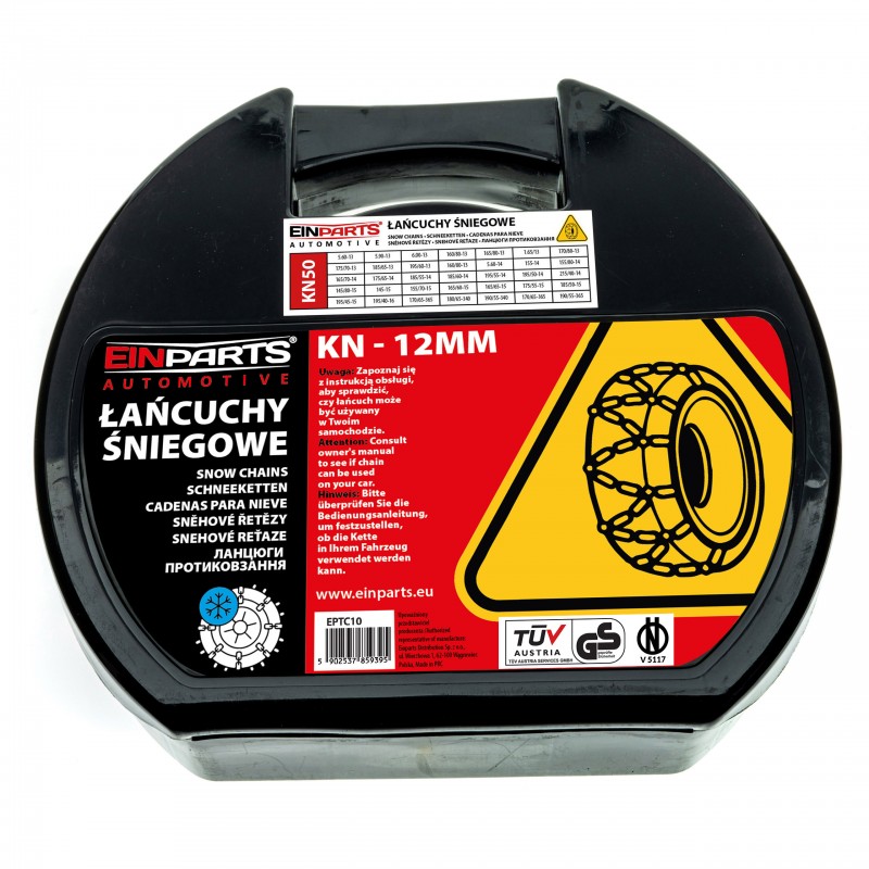 Sněhové řetězy KN50 12mm TÜV GS ÖNORM