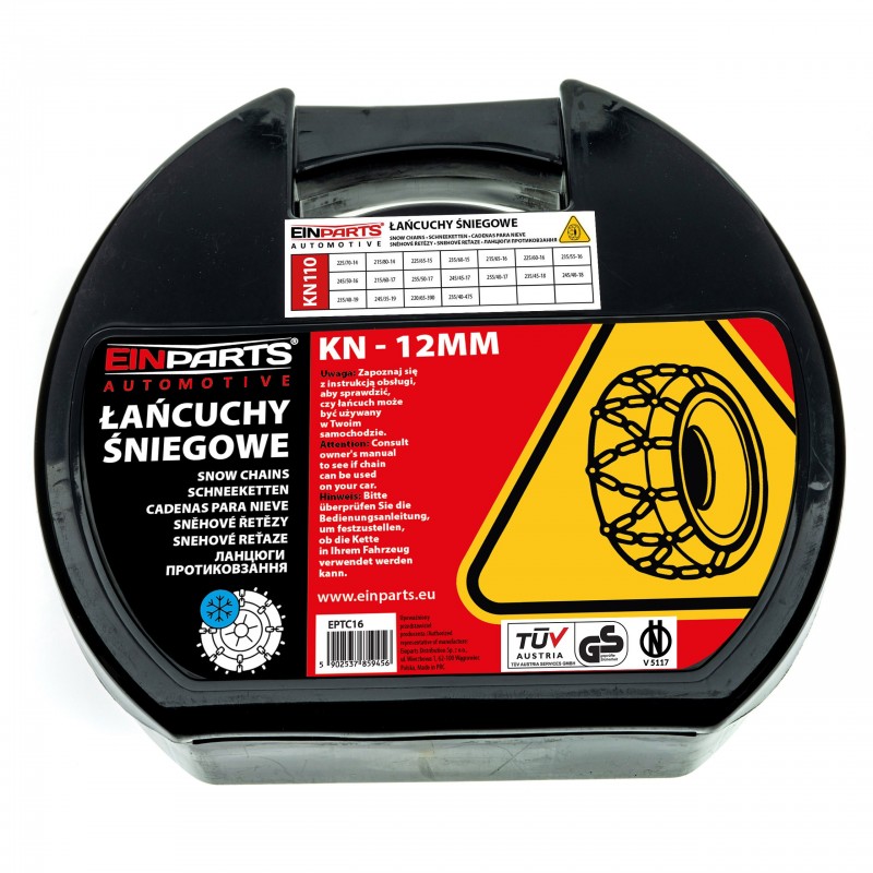 Sněhové řetězy KN110 12mm TÜV GS ÖNORM