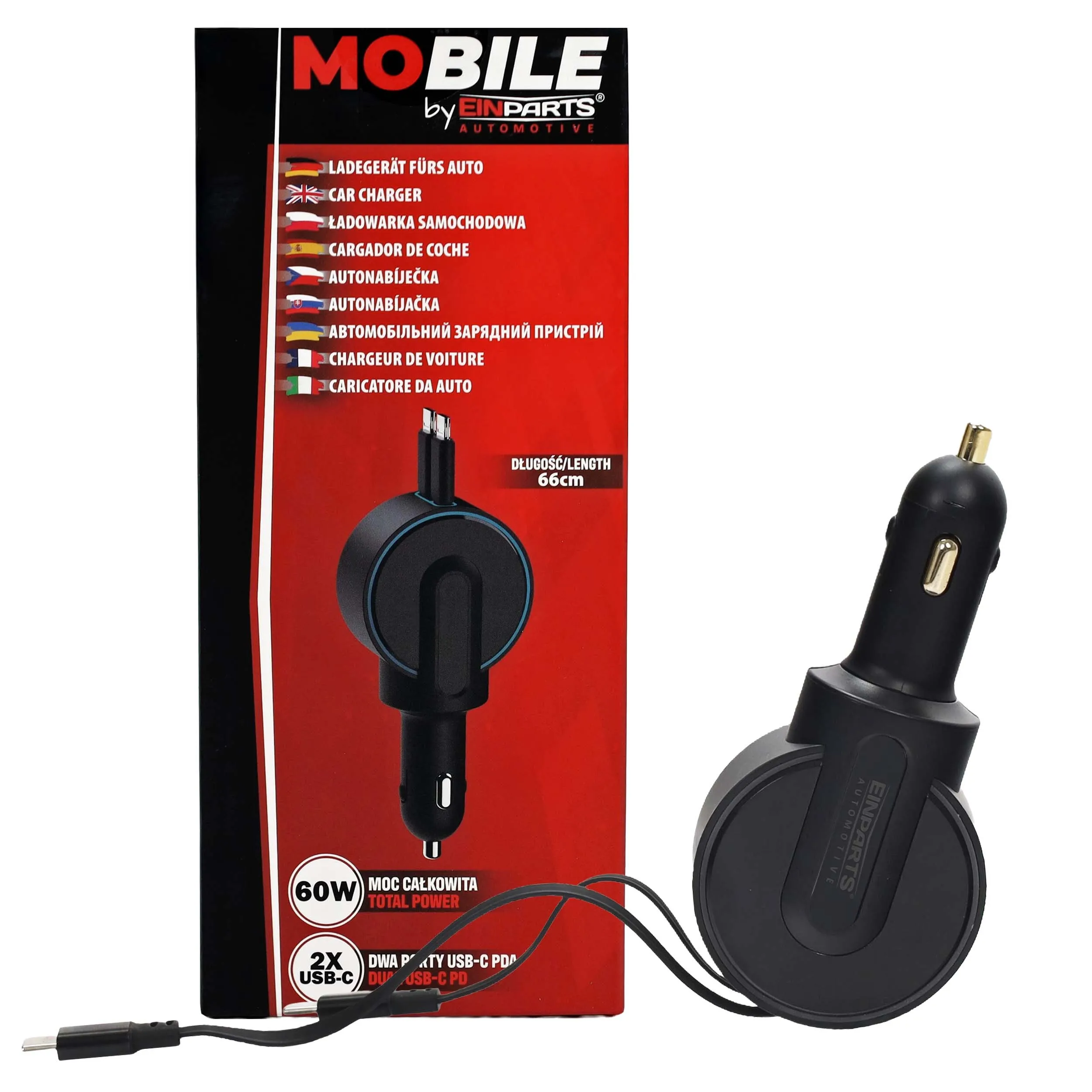 EPMOB33 Autonabíječka 60W s USB-C kabely