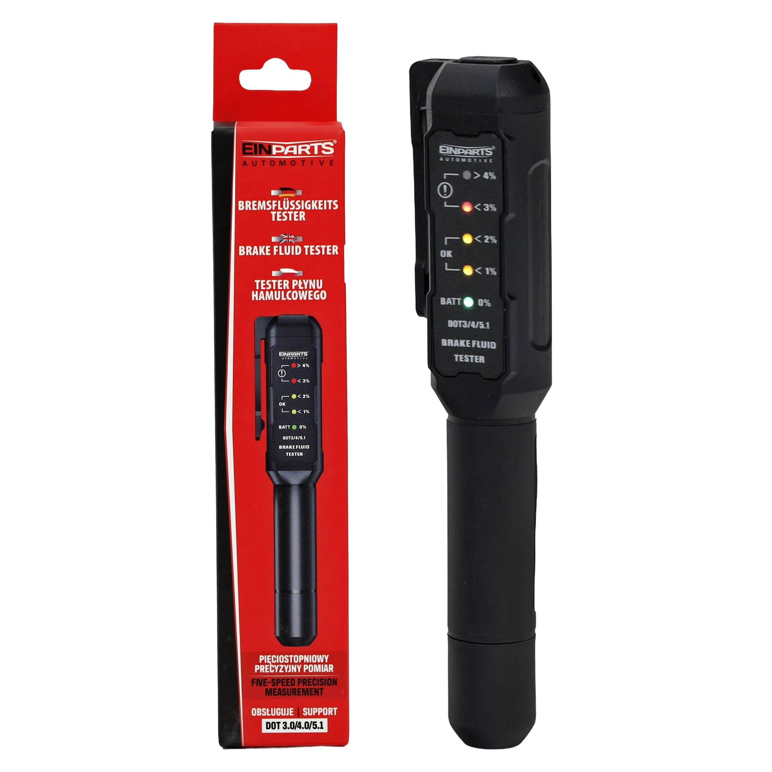 EPBFT01 Tester brzdové kapaliny DOT 3/4/5.1 s LED diodami