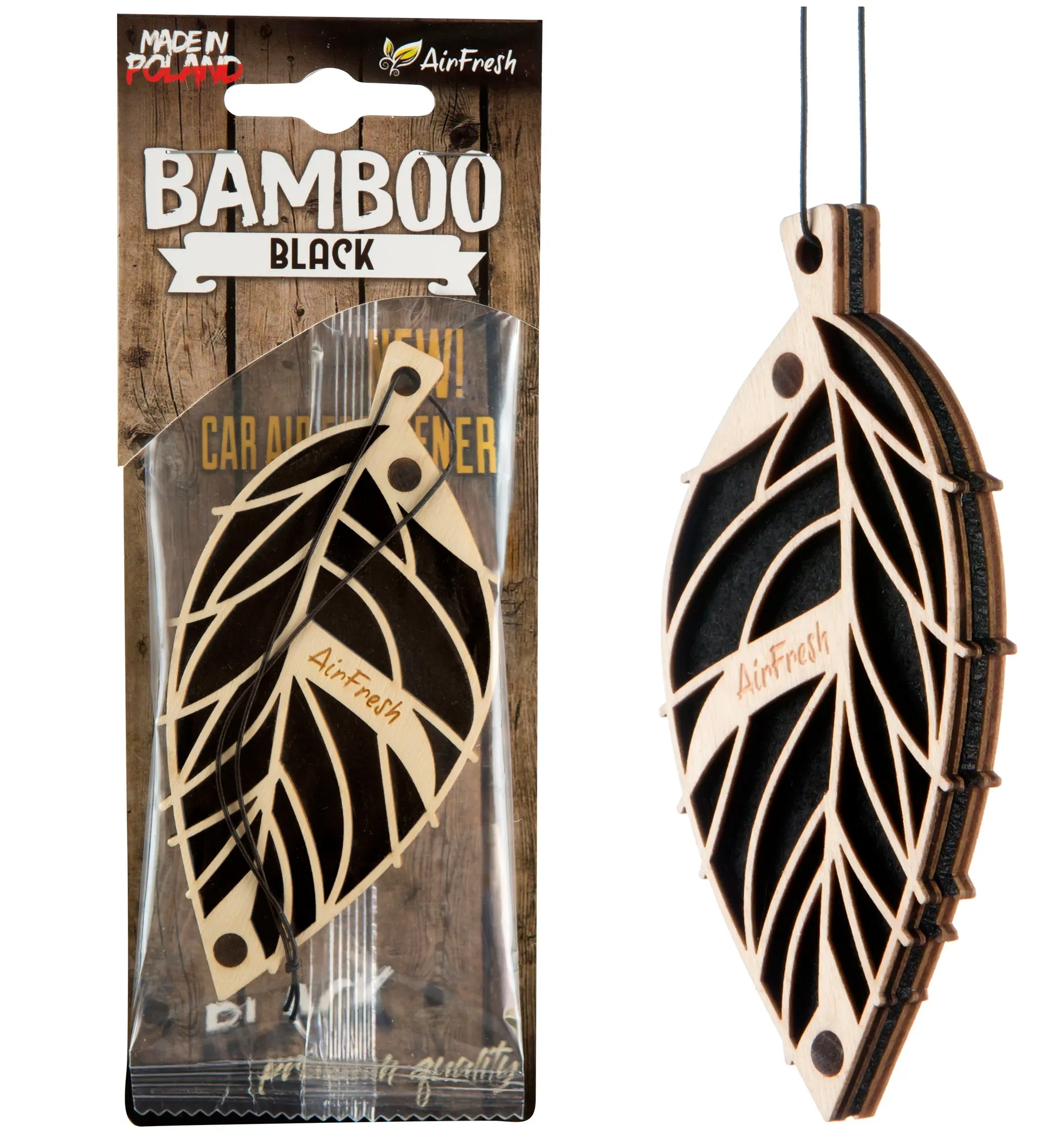 Vůně do auta BAMBOO – Černá