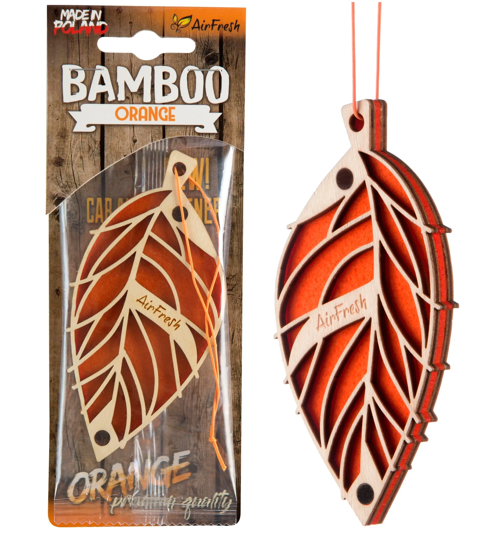 Vůně do auta BAMBOO – Pomeranč