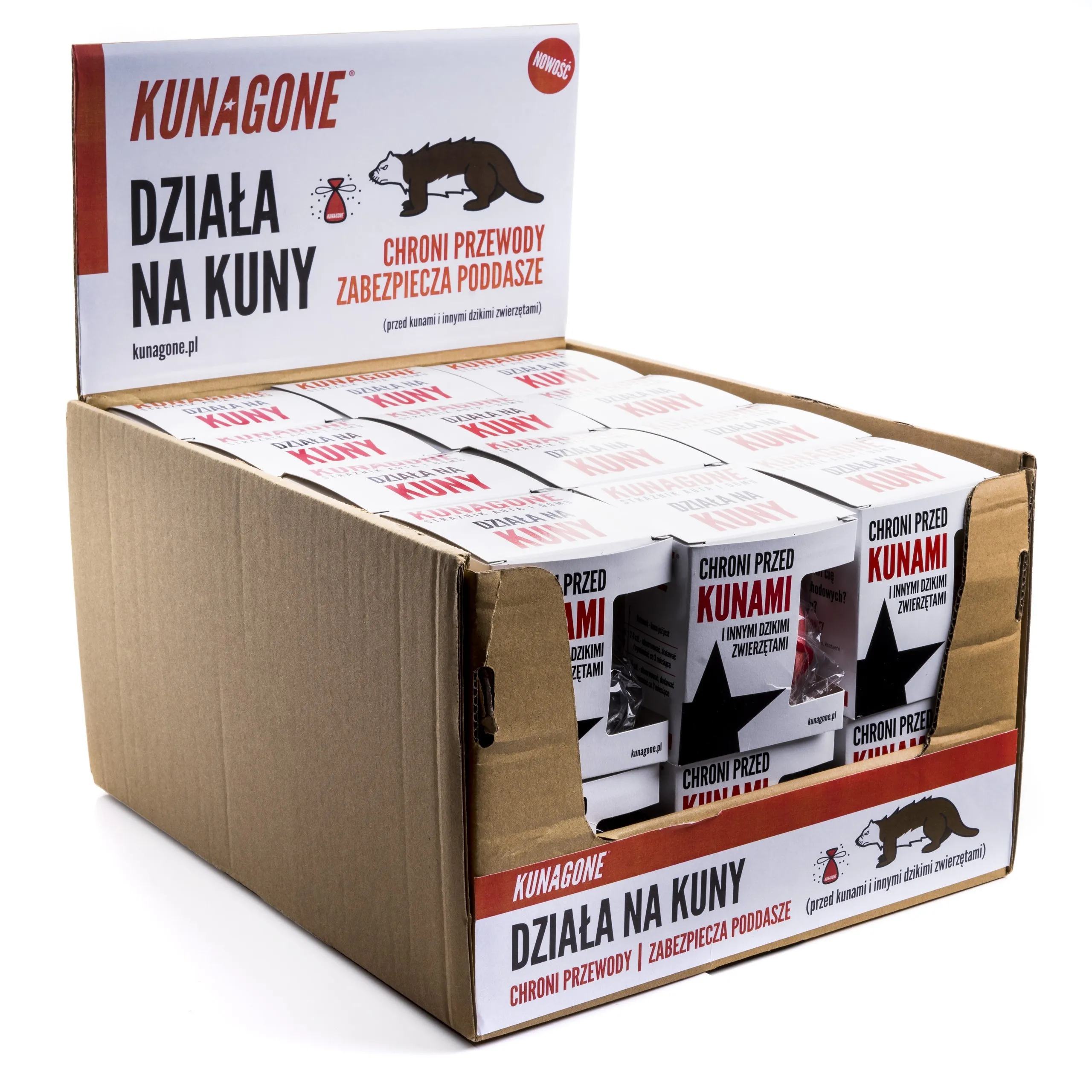 24 x KUNAGONE přírodní odpuzovač proti kunám do auta nebo domu