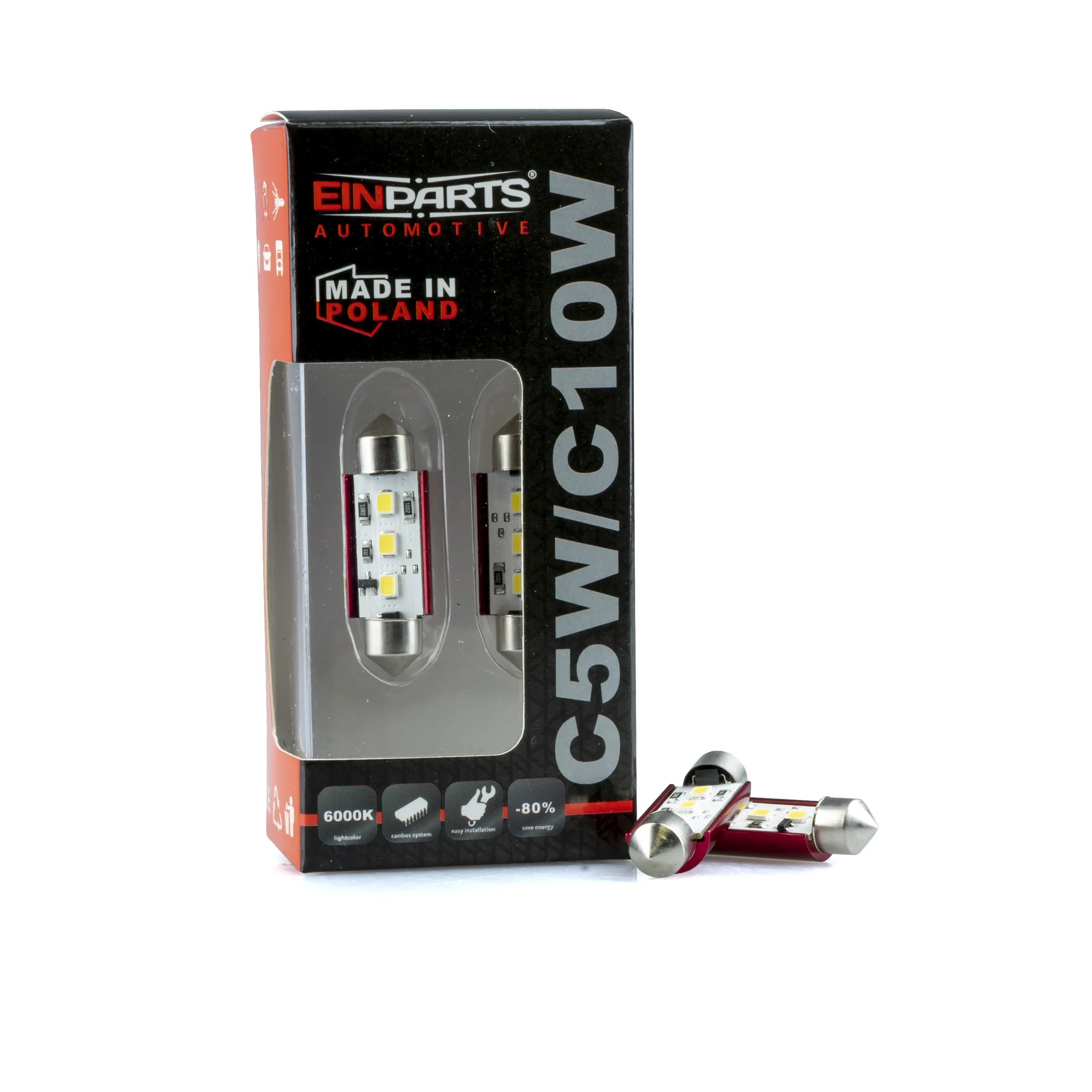 LED žárovka C10W 39MM 3SMD 2835 SAMSUNG LED CANBUS