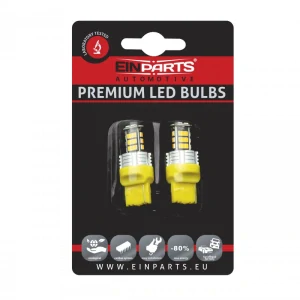 EPL180 LED žárovky W21W (30 x SMD 3020) oranžová CANBUS