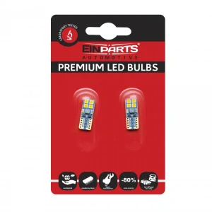 EPL173 LED žárovky W5W (8 x OSRAM LED 3030) oranžová CANBUS