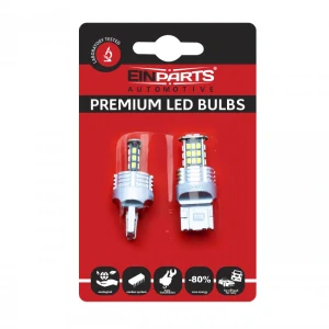 EPL181 LED žárovky W21/5W (30 x SMD 3020) 6000K CANBUS 7443CK