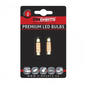 EPL205 LED žárovky C5W (12 x SMD 4014) 36mm 6000K CANBUS