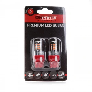 EPL184 LED žárovky W21/5W (30 x SMD 3020) červená CANBUS