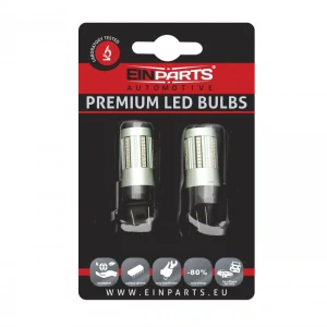EPL258 LED žárovky W21/5W (66 x SMD 2016) červená CANBUS