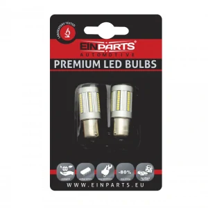 EPL251 LED žárovky P21W (66 x SMD 2016) červená CANBUS