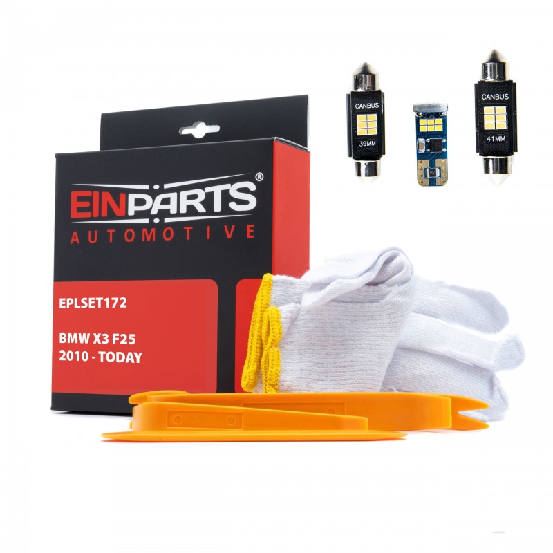 Sada LED žárovek do interiéru BMW X3 F25 (2010-DODNES)