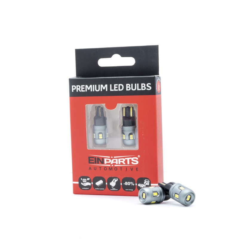 W5W LED žárovky (12 x SMD 2016) 6000K CANBUS