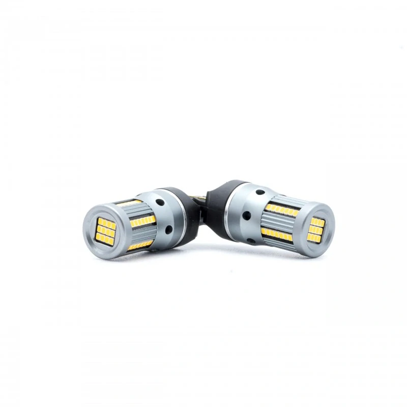 EPL282 LED žárovky W21W (66 x SMD 2016) oranžová CANBUS