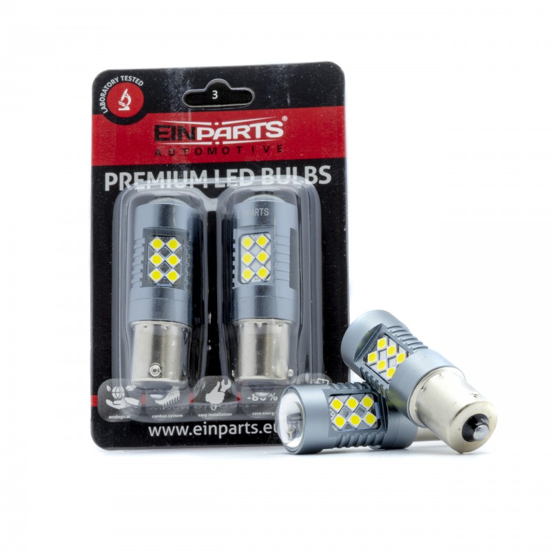 P21W LED žárovky (24 x SMD 3030) 6000K CANBUS