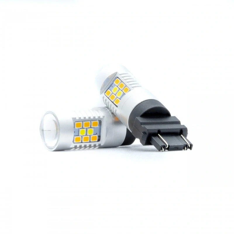 EPL301 LED žárovky P27/7W (24 x SMD 3030) 6000K/oranžová CANBUS