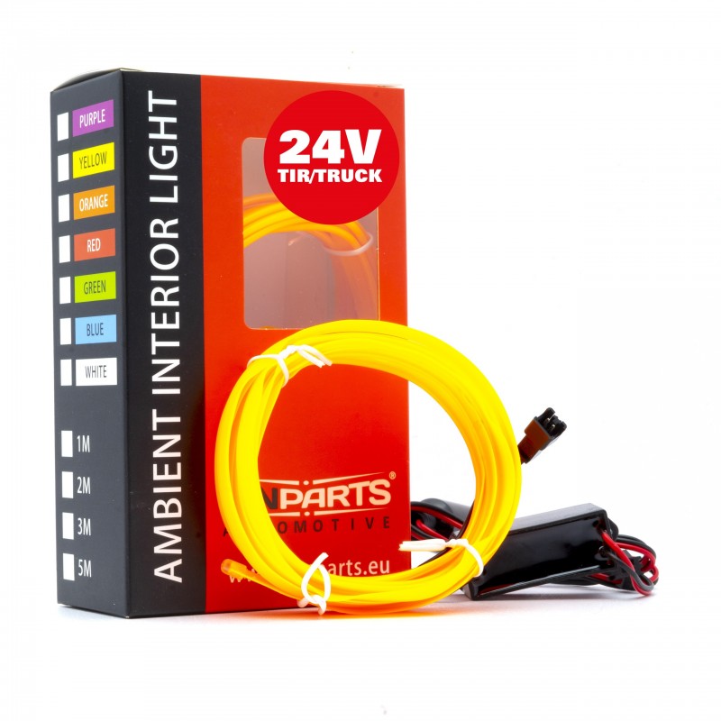 LED světlovodný pásek 2m (jantar) 24V