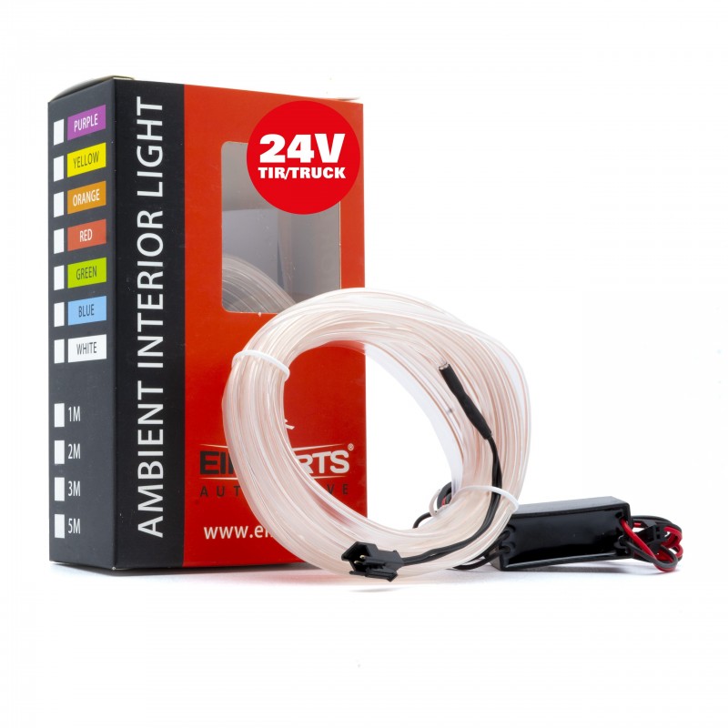 LED světlovodný pásek 5m (bílý) 24V