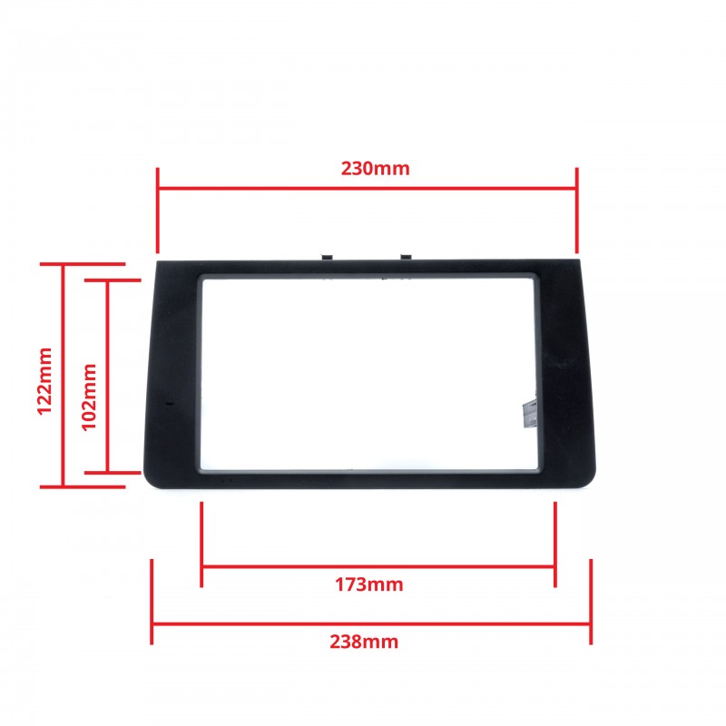 Rámeček autorádia (2DIN) AUDI A3 8P/8PA (2008-2012)