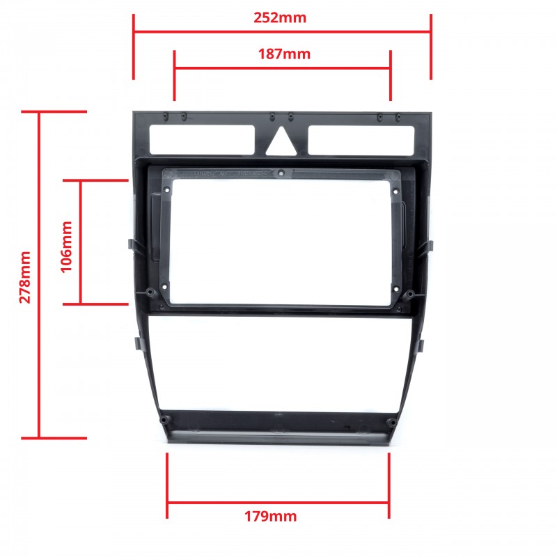 Rámeček autorádia (2DIN) AUDI A6 4B (1997-2005) (B)