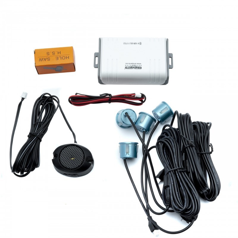 BUZZER Parkovací Asistent s Reproduktorem (4 azurové senzory)