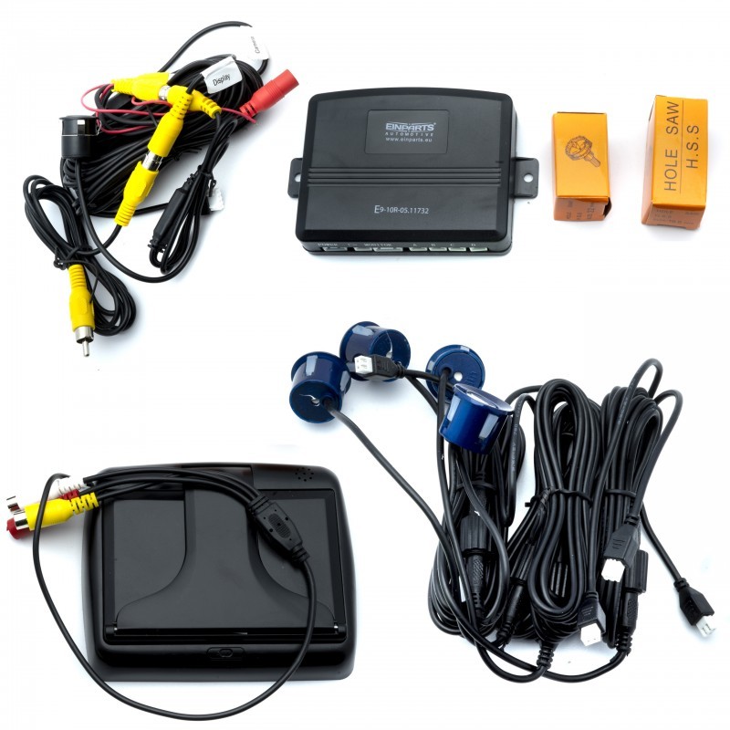 EPP5700 Parkovací Asistent s Monitorem a Couvací Kamerou (4 indigo senzory)