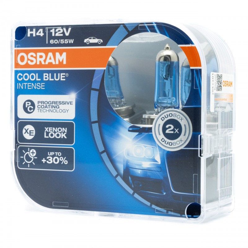 H4 Halogenové žárovky 55/60W (OSRAM Cool Blue Intense) 4200K