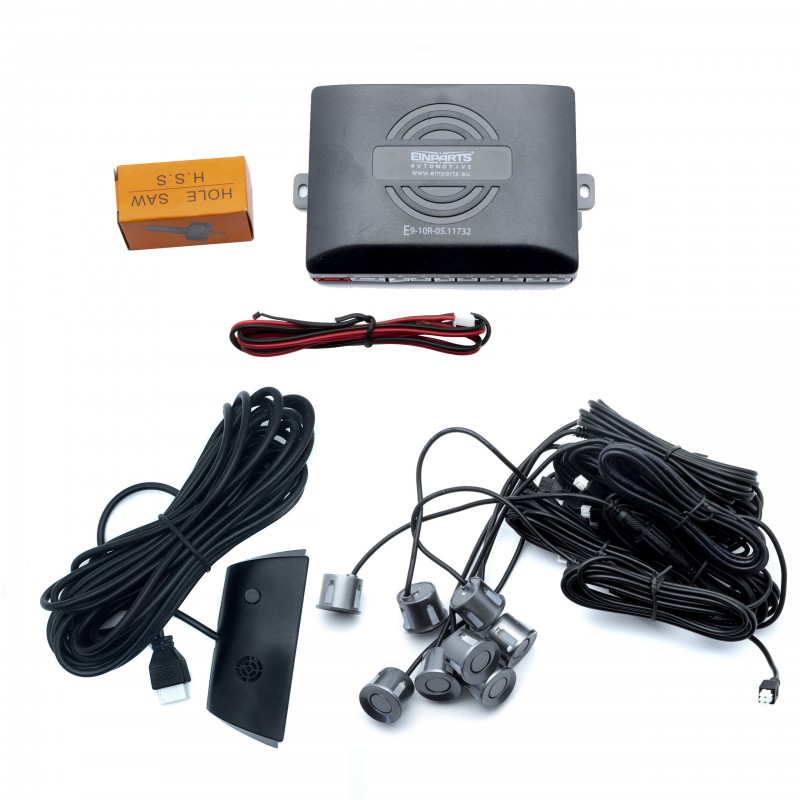 EPP8300 Parkovací Asistent s Displejem (8 šedých senzorů)