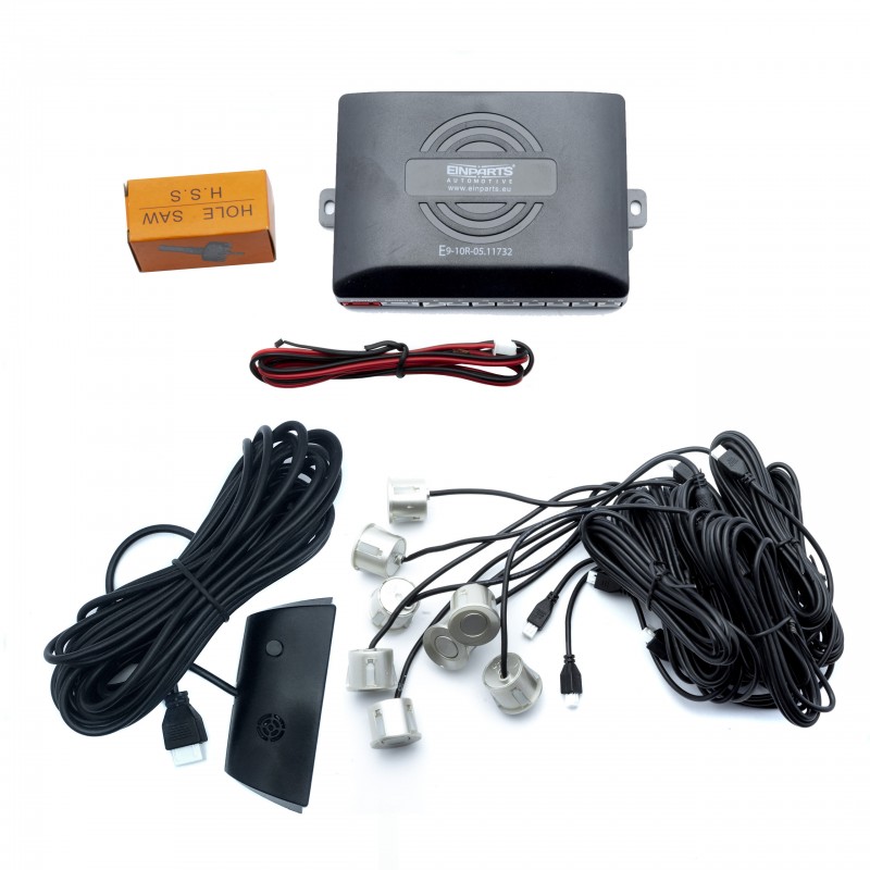 EPP8300 Parkovací Asistent s Displejem (8 popelových senzorů)