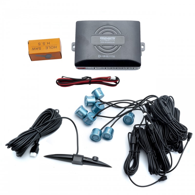 EPP8200 Parkovací Asistent s Displejem (8 tyrkysových senzorů)