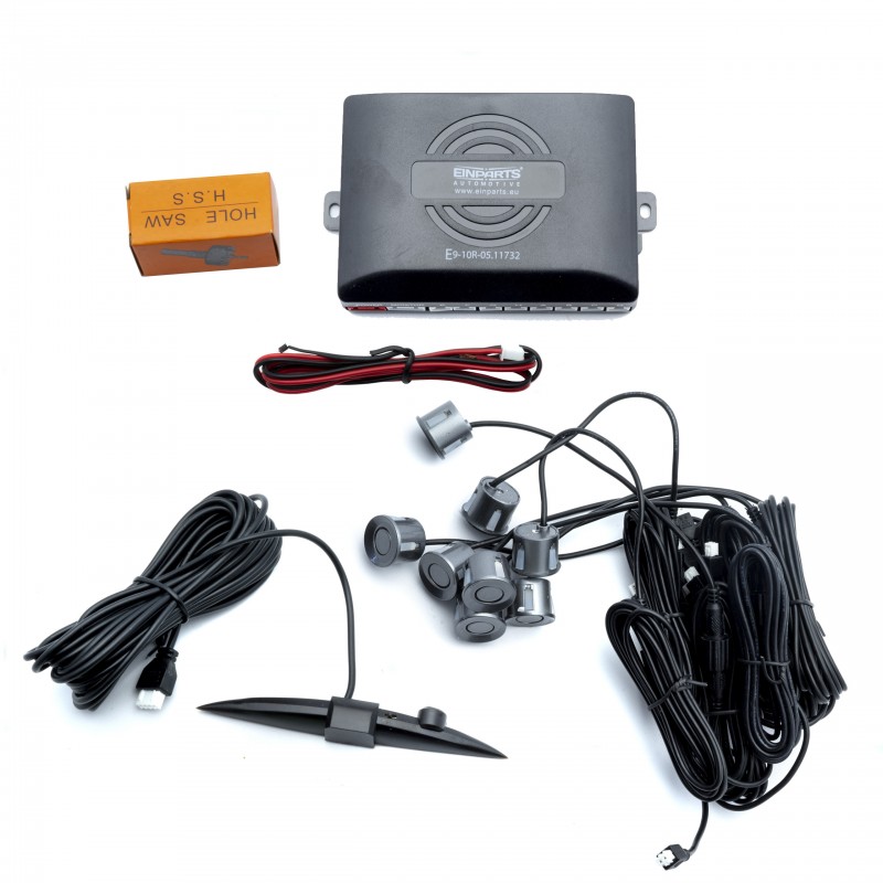 EPP8200 Parkovací Asistent s Displejem (8 šedých senzorů)