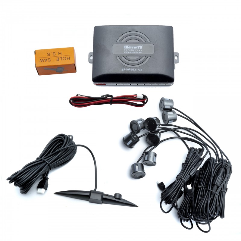 EPP8200 Parkovací Asistent s Displejem (8 antracitových senzorů)