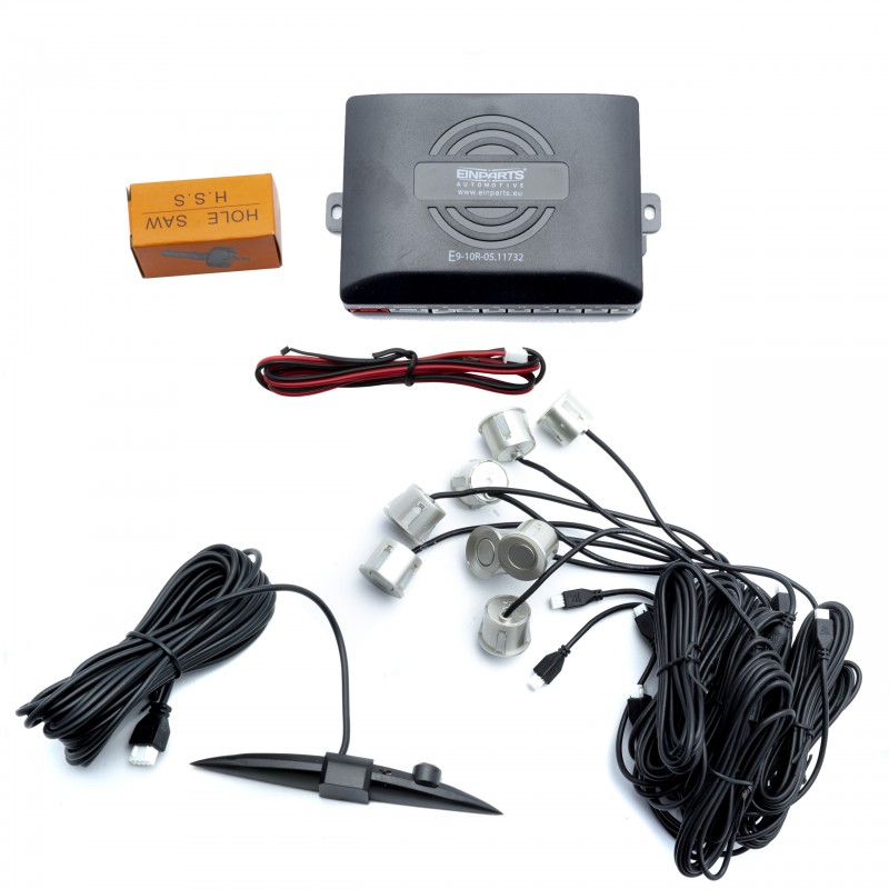 EPP8200 Parkovací Asistent s Displejem (8 popelových senzorů)