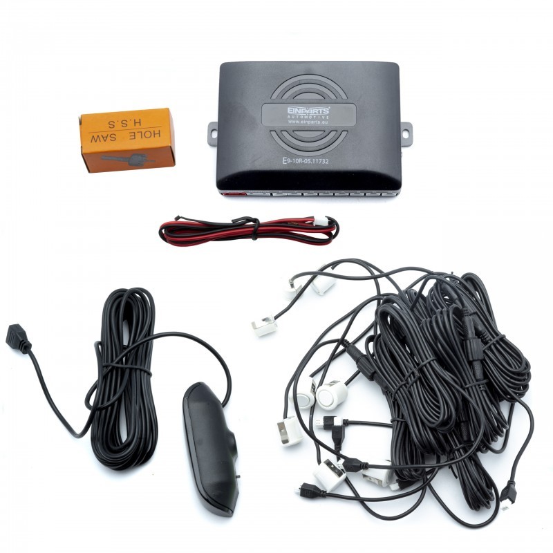 EPP8100 18,5 Parkovací Asistent s Displejem (8 bílých senzorů)