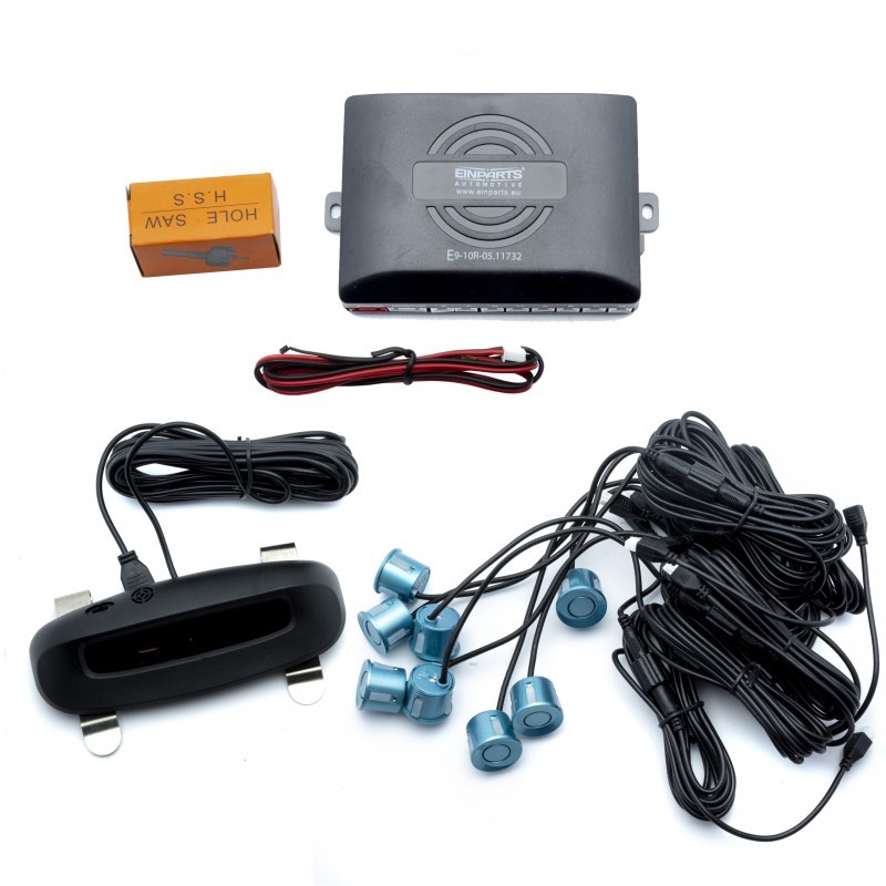 EPP8900 Parkovací Asistent s Displejem (8 tyrkysových senzorů)