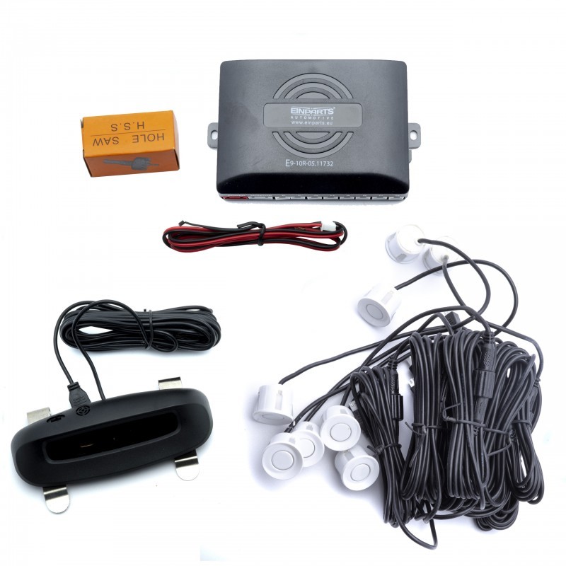 EPP8900 Parkovací Asistent s Displejem (8 bílých senzorů)